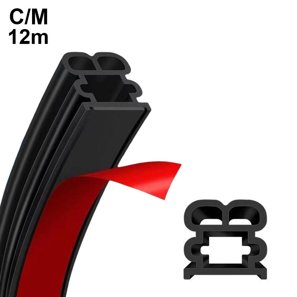 Уплотнители дверей автомобиля, двухслойные, автомобильные, защитные, звукоизоляционные, водонепроницаемые, резиновые, уплотнительные полосы для дверей, багажника, капота, 5/12/25 м