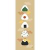Hamamonyo Illustrated Hand Towel Rice Ball Decoration