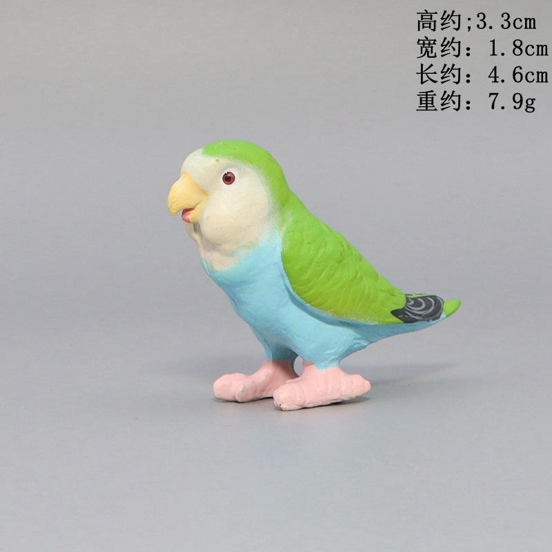 Имитация попугая, миниатюрный пейзажный орнамент, модель попугая, фигурка газона, искусственная птица, декоративные фигурки для дома, декор птицы