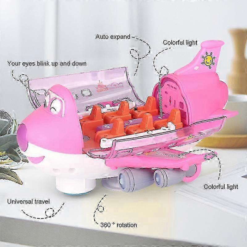 Children Stunt Electric Airliner Toy With Light Effects Rotating Super Trick Gift For Kids Children 26-27s