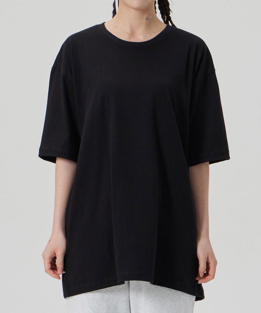 ASTRAL PROJECTION Cotton Loose Fit Short Sleeve T-Shirt_Black