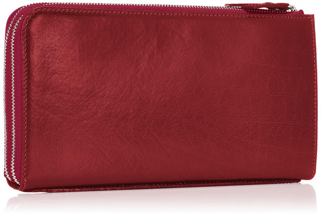 Длинный кошелек из кожи буйвола NH0808 Винный 71711 [Kitamura] Мужской [Красный]