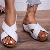 Fashion Women's Sandals Wedge Heels Sandals Low Platform Shoes For Women Summer Sandals Heeled Slippers Summer Footwear Sandalias Mujer