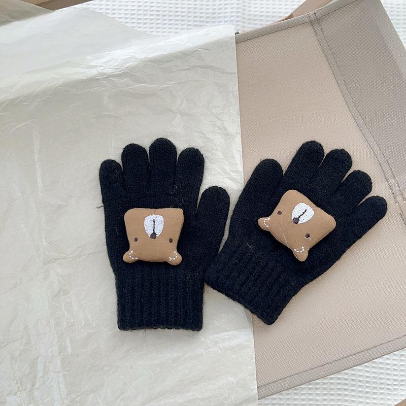 Winter Mink Imitation Solid Color Gloves