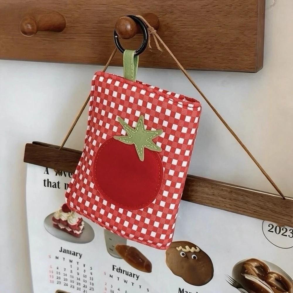 Polyester Mini Document Holder Lightweight Tomato Jewelry Bag Passport Bag Office