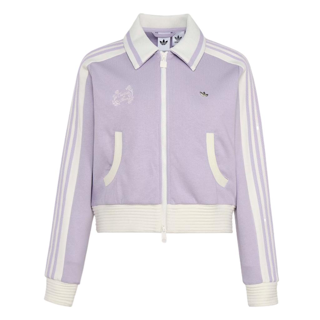 adidas Спортивная кофта Originals в полоску на молнии, двухслойная, вязаная, удобная, мягкая куртка, женские топы KY2151