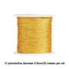Rope Texture Braided String Gradient Color Woven String High Quality Macrame Cord  Jewelry Making