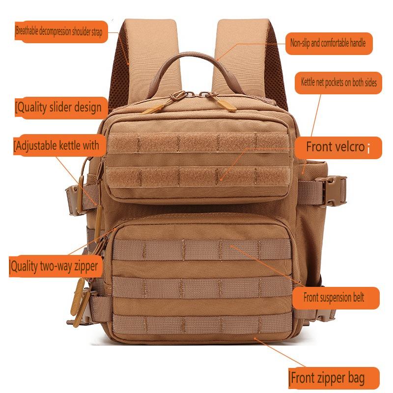 Спортивный рюкзак 9 л MOLLE 3-дневный рюкзак для экстренных ситуаций Мини-рюкзак для улицы для женщин и мужчин EDC Кемпинг Туризм Рюкзак