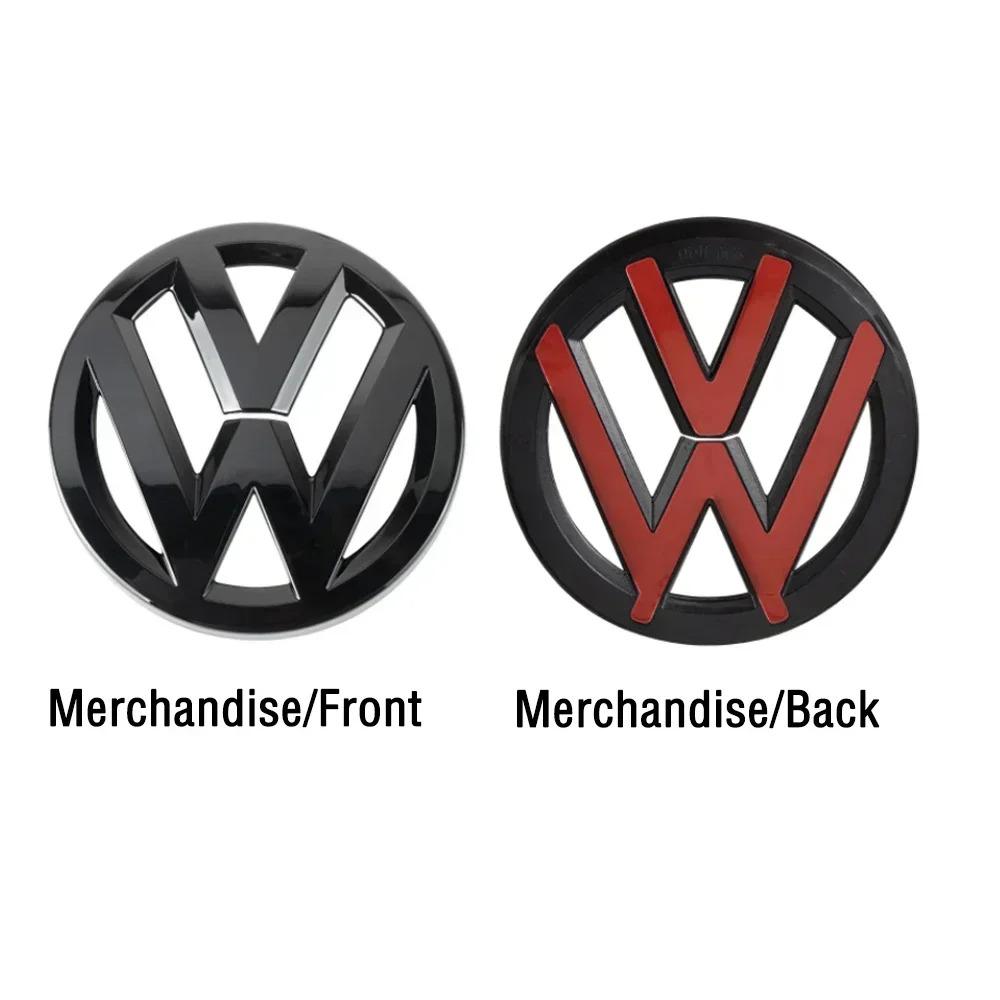 ABS 2pcs Car Front Grill/Rear Emblem Lid Covers Logo Sticker For VW POLO Scirocco GOLF 5 6 7 MK5 MK6 MK7 MK7.5 sportvanNB3