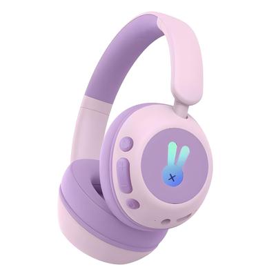 SITOAT Bluetooth-наушники для детей с ограничением громкости 85 дБ и микрофоном для беспроводных наушников для онлайн-связи и со светодиодной подсветкой для беспроводных и