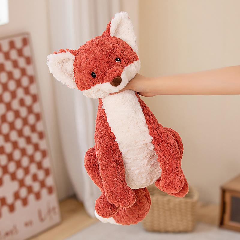 40cm Cute Fox Simulation Plush Stuffed Toy Large Doll Soft Doll Children's Healing Series Sleeping Sofa Pillow Birthday Gift