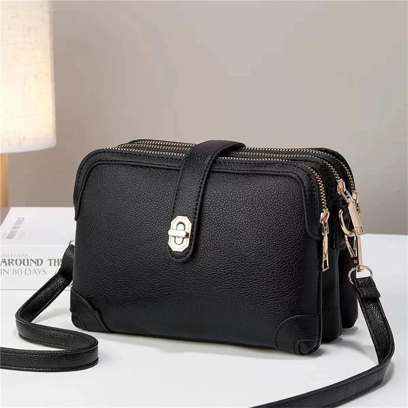 WTEMPO Large Capacity Retro High-end Soft Faux Leather Bags Casual Women's Handbbags Versatile Shoulder Bags PU Crossbody Bags Special Gift