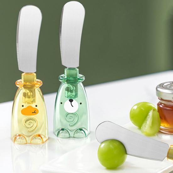 Столешница, лопатка для масла, мультяшное пищевое лезвие из нержавеющей стали, стоячий хлеб, тост, сыр, десерт, варенье, инструмент для разбрасывания крема, кухонные гаджеты