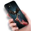 Чехол для телефона с американским флагом США и орлом для Apple iPhone 14 13 12 Mini 11 Pro Max 7 8 XR X XS 7 8 Plus SE 2020 2022, черный чехол