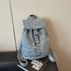 Fashion Cowboy Travel Back Packs Vintage Jeans Bookbags Casual Student Schoolbags  for Girls