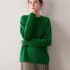 Women's 100% Cashmere Loose Fit Sweater - Round Neck, Drop Shoulder, Pullover Knitwear for Autumn/Winter