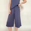 Брюки женские из модала размера плюс 6XL, летние широкие брюки длиной до икр, укороченные брюки на шнурке, повседневные брюки для дома