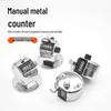 Stainless Steel Manual Tally Counter: Clicker for Counting People and Statistics.
