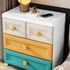 Bedside Table Simple Modern Plastic Drawer Small Cabinet Apartment Locker Bedroom Household Storage Cabinets