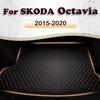 Car Trunk Mat For SKODA Octavia 2015 2016 2017 2018   Custom Car Accessories Auto Interior