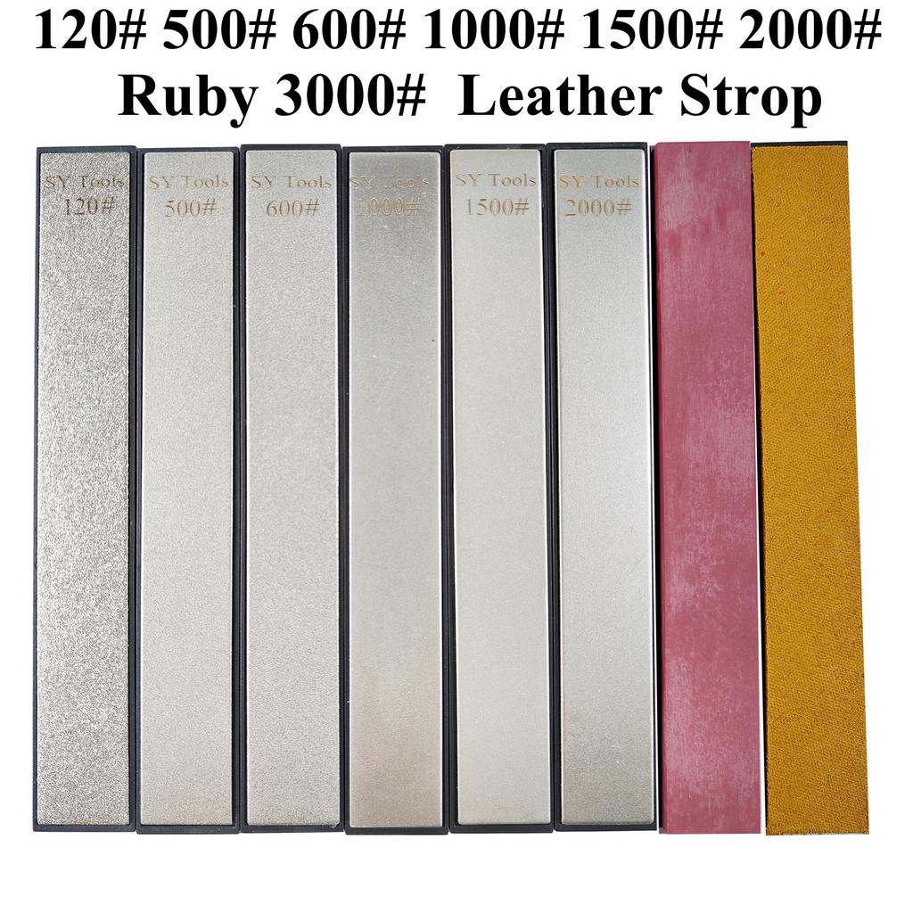 Набор алмазных точильных камней для системы заточки ножей с фиксированным углом, точилка для ножей для кухни и улицы, алмазный точильный брусок