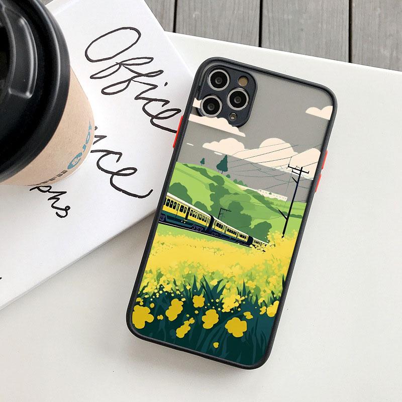 Чехол для телефона 'Полевые цветы' Для iphone 7 8 Plus SE2 16 15 11 12 13 Pro Max 12 13 Mini 14 Plus X XR XS Ударопрочный Чехол Funda