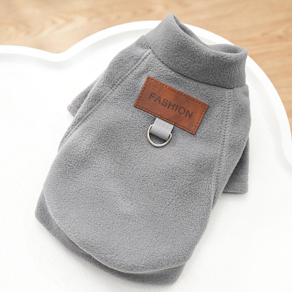 New 2026 Fleece Lined Dog Coat Winter Warm Clothes for Small Medium Dogs Bichon French Bulldog Pet Apparel Dog Clothes