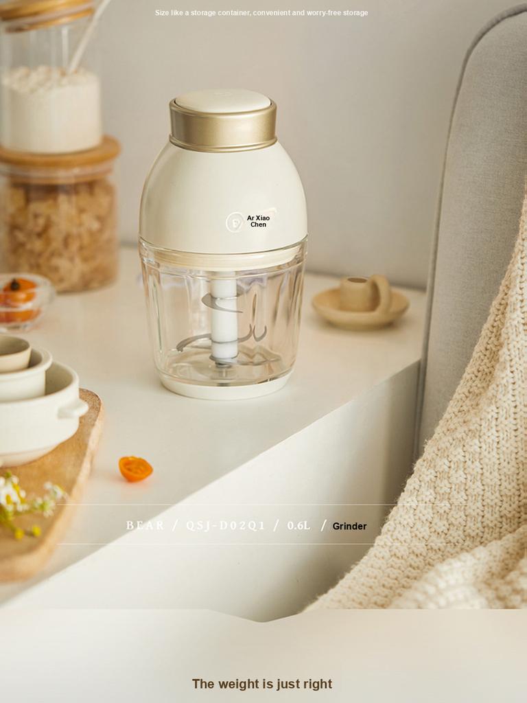Bear/Маленькая мясорубка для медведя, Прибор для приготовления детского питания, Кухонный комбайн для детского питания, Бытовая электрическая мини-мясорубка и блендер для смузи