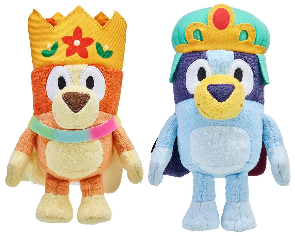 Bluey Friends Royal Bluey & Bingo Plush Bundle Pack