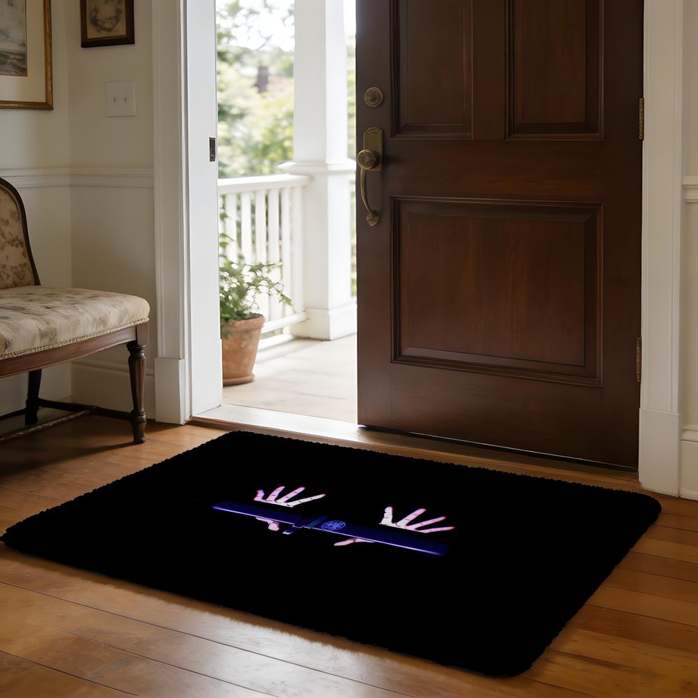 Anime SScissor SSeven Floor Mat Soft Flannel Absorbent Mat Non-Slip Rug Home Bedroom Bathroom