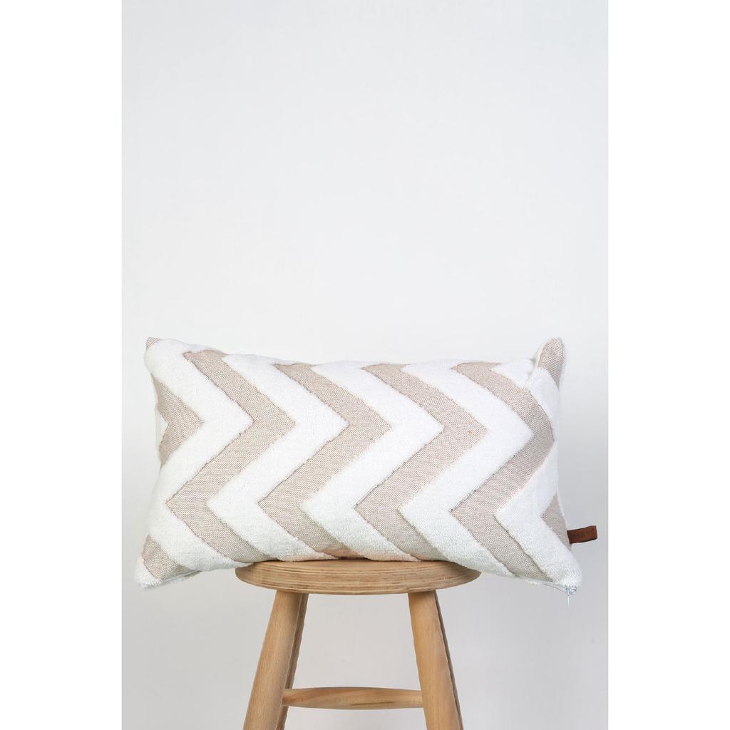 Bohemian Special Design Punch Punch Pattern Decorative Rectangular Throw Pillow Case Line Beige