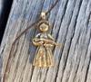 Мотанка Бронзовый кулон 3 см Украинская кукла Кукла Хранитель Украинское искусство