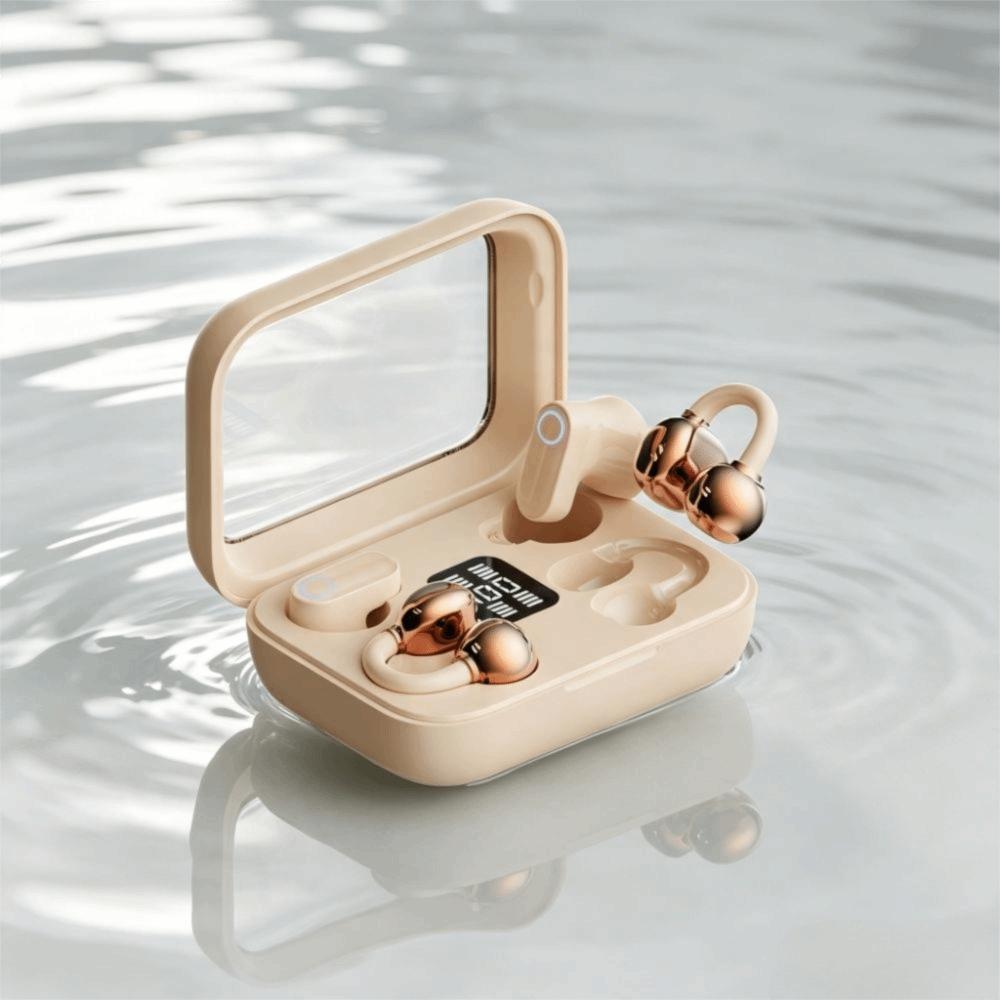 Dual Bluetooth Wireless Earbuds Long Range Open Ear Headset Fashion Sports Earphones Fitness