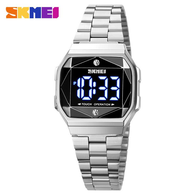 Skmei Moment Beauty Fashion Многофункциональные женские часы со светодиодной подсветкой, женские часы со студенческой водонепроницаемой электронной наручной камерой
