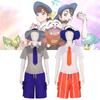 Комплект костюма для косплея Флориана и Джулианы из Pokemon Scarlet And Violet для Хэллоуина и сценических выступлений