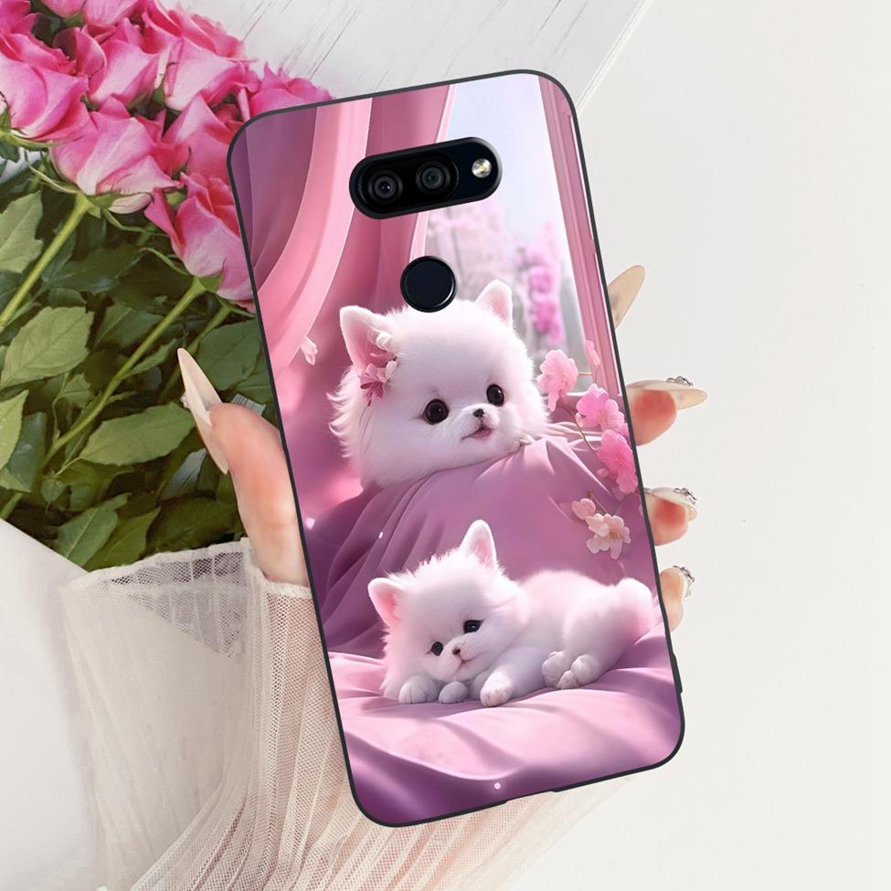 Чехол для LG K40S 2019 Чехол Эстетичный Милый Кот Модный Смешной Расписной Силиконовый Чехол для Телефона LMX430HM