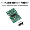 Плата декодера Bluetooth 5.4 DC 3.3V-5V Мини-модуль декодирования Модуль аудиоприемника Истинный 2.0 Двухканальный выход с дальностью 10 м