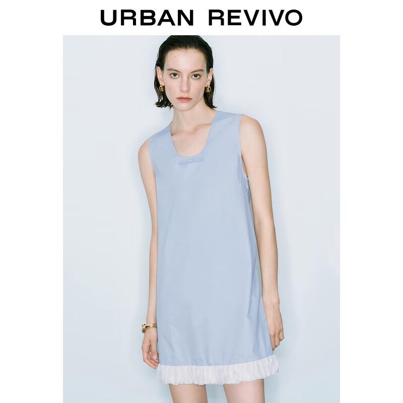 UR Aurora Bowknot Patchwork Sleeveless Dress