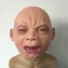 Halloween Costumes Funny Doll Latex Mask Crying Face Mask Crying Baby Mask Full Head for Adults