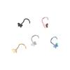 Helix Butterfly Multicolor Nose Rings Metal  Personalities   Daily