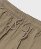 CARGOBROS Nylon Pintuck Bermuda Cropped Pants (Beige)