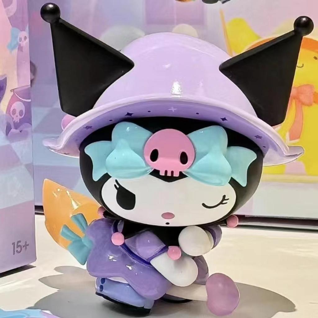 Sanrio Блайндбокс Мультяшная Куроми Кукла Счастливое Гадание Аниме Серия Фигурка Модель Кукла Детская Игрушка Настольный Декор Подарок на День Рождения