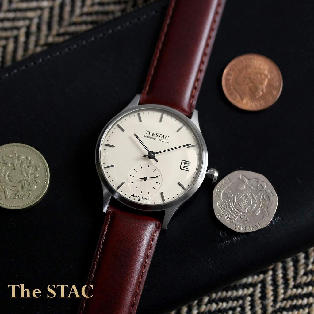 Часы STAC Made in Japan, аутентичные, круглые, 36 мм, классические [The Stack], мужские, женские [Item]