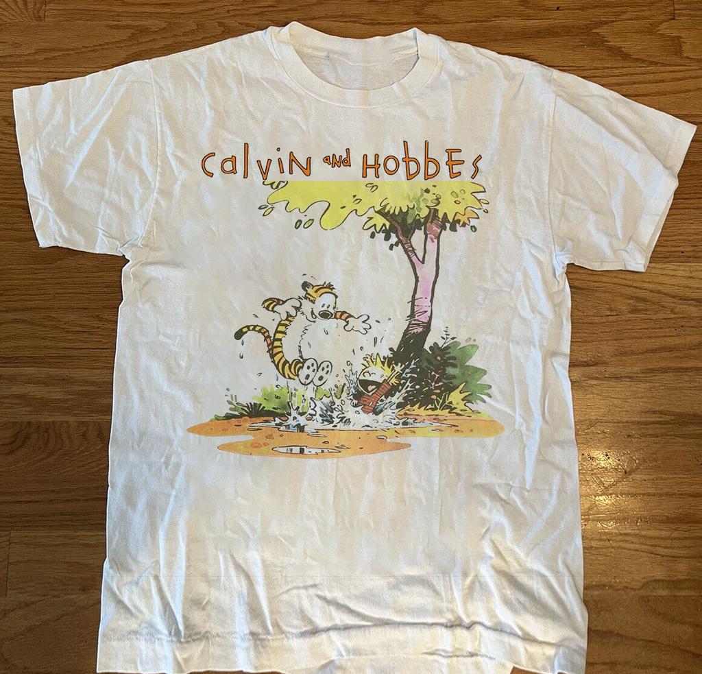 Let's Summer Tee Calvin And Hobbes Unisex Shirt Full Size CS577