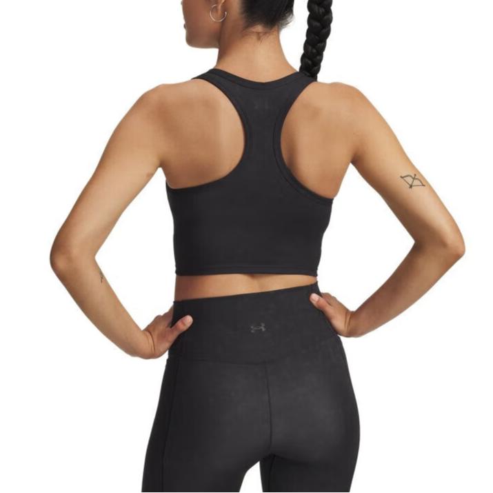 Under Armour Meridian Soft Series Тренировочный бюстгальтер с низкой интенсивностью, однотонный, для йоги, женское нижнее белье 6005754-003