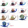 Cute Glass Snail Miniature Glaze Crafts Snail Ornaments Micro Landscape Snail Figurines  Home