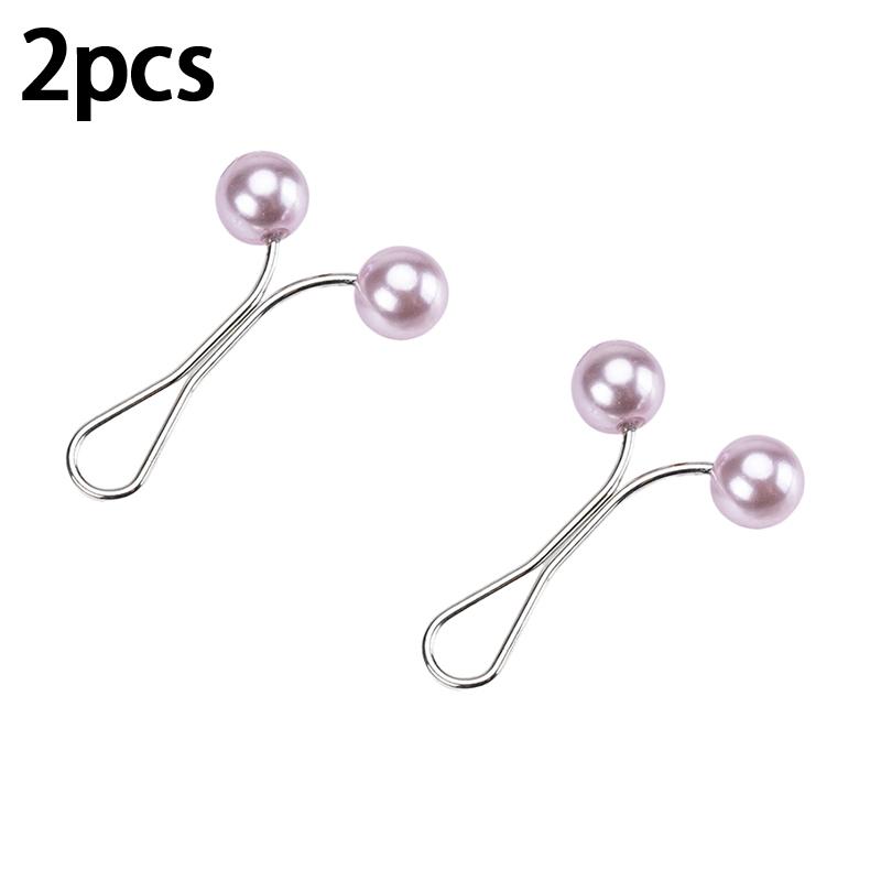 New U-Shaped Pearl Brooch Fixed Straps Anti Slip Scarf Pin DIY Sewing Multi-Purpose Scarf Adjuster Lady Fixed Pins