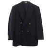 90s Old Double Tailored Jacket Dark Blue Men's Used