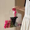 Transparent Pet Fresh Flower Box Bouquet Handbag Flowers Wrapping Handbag Festivals Party Gift Rose Package Portable Packing Bag
