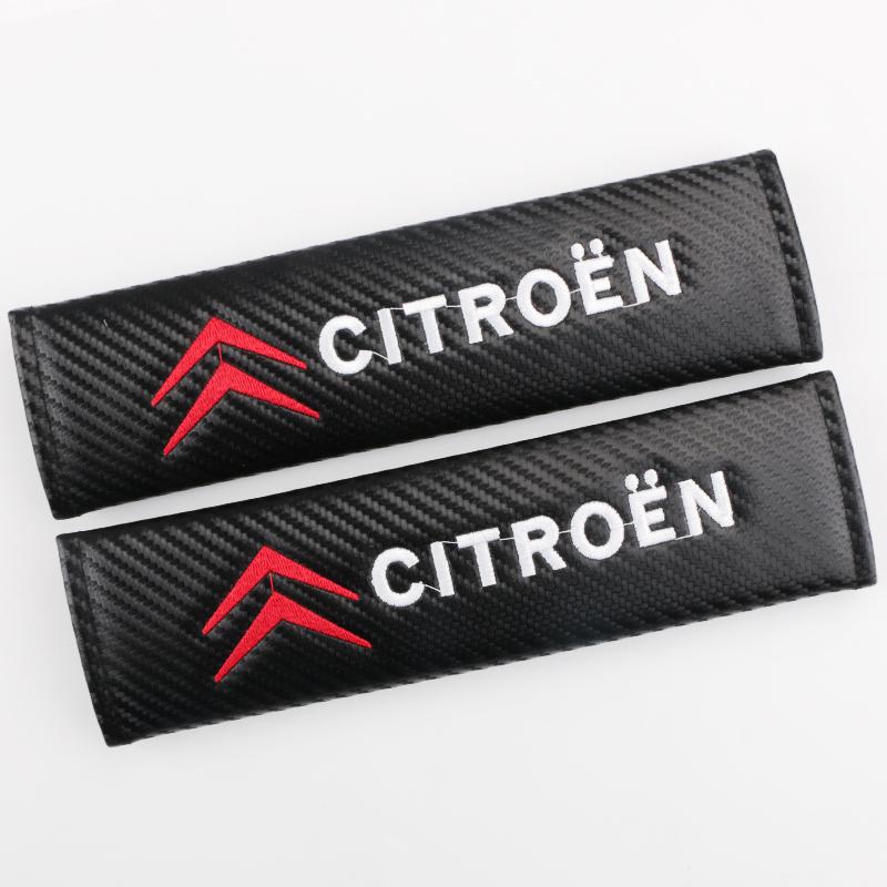 2 шт. Накладка на ремень безопасности автомобиля для Citroen C4 C3 C5 C1 C2 Berlingo C-Elysee C4-Picasso C4-Aircross Автомобильные наклейки